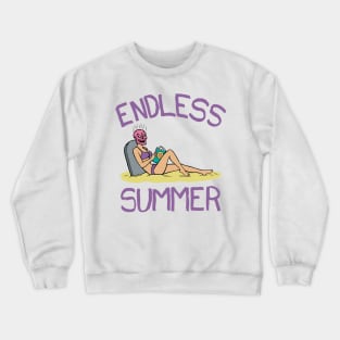 Endless Summer - Hottest Skull Headed Bikini Babe Crewneck Sweatshirt